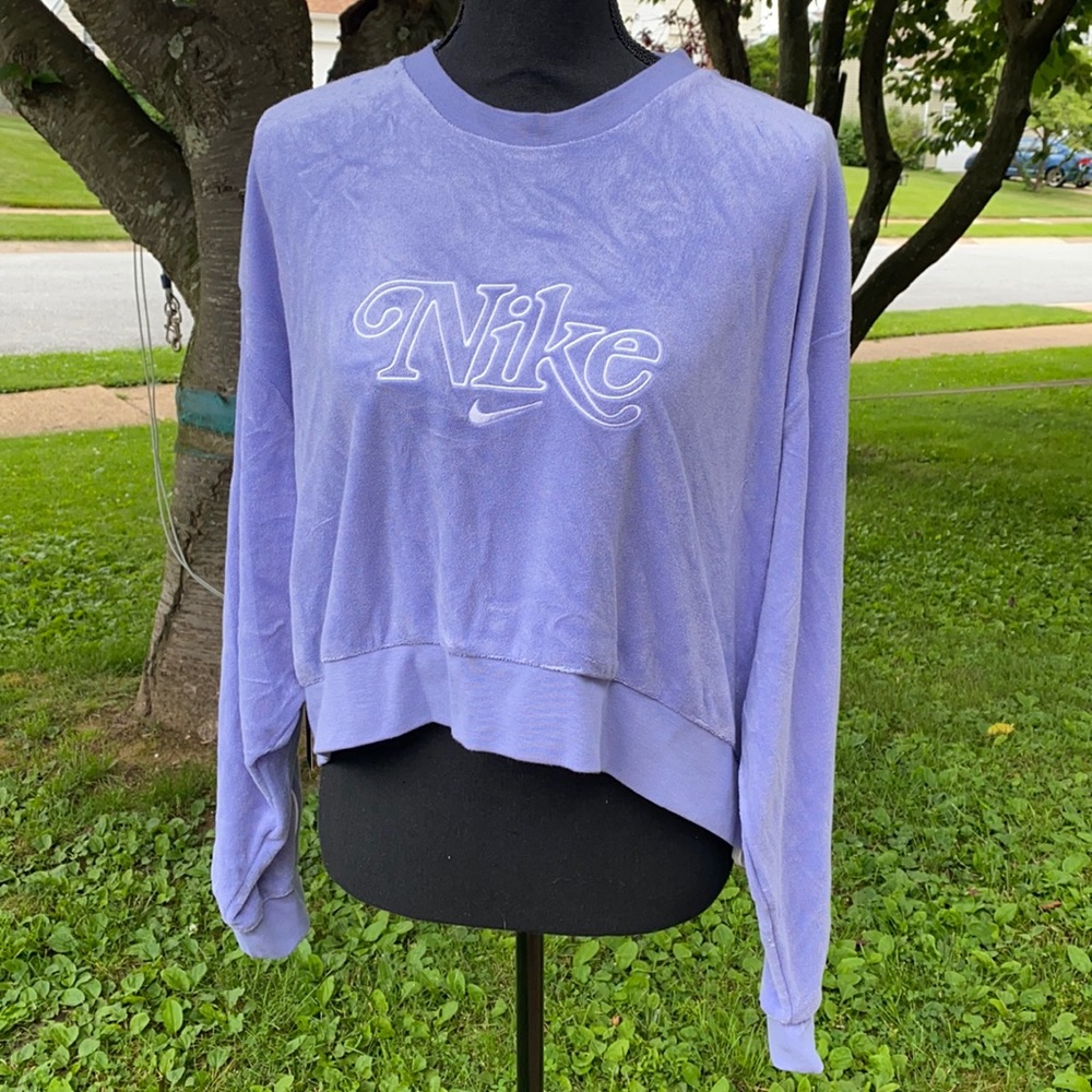 Brand new light purple cropped Nike hoodie!